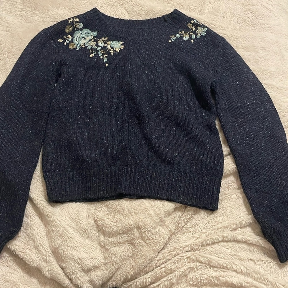 Navy sweater
